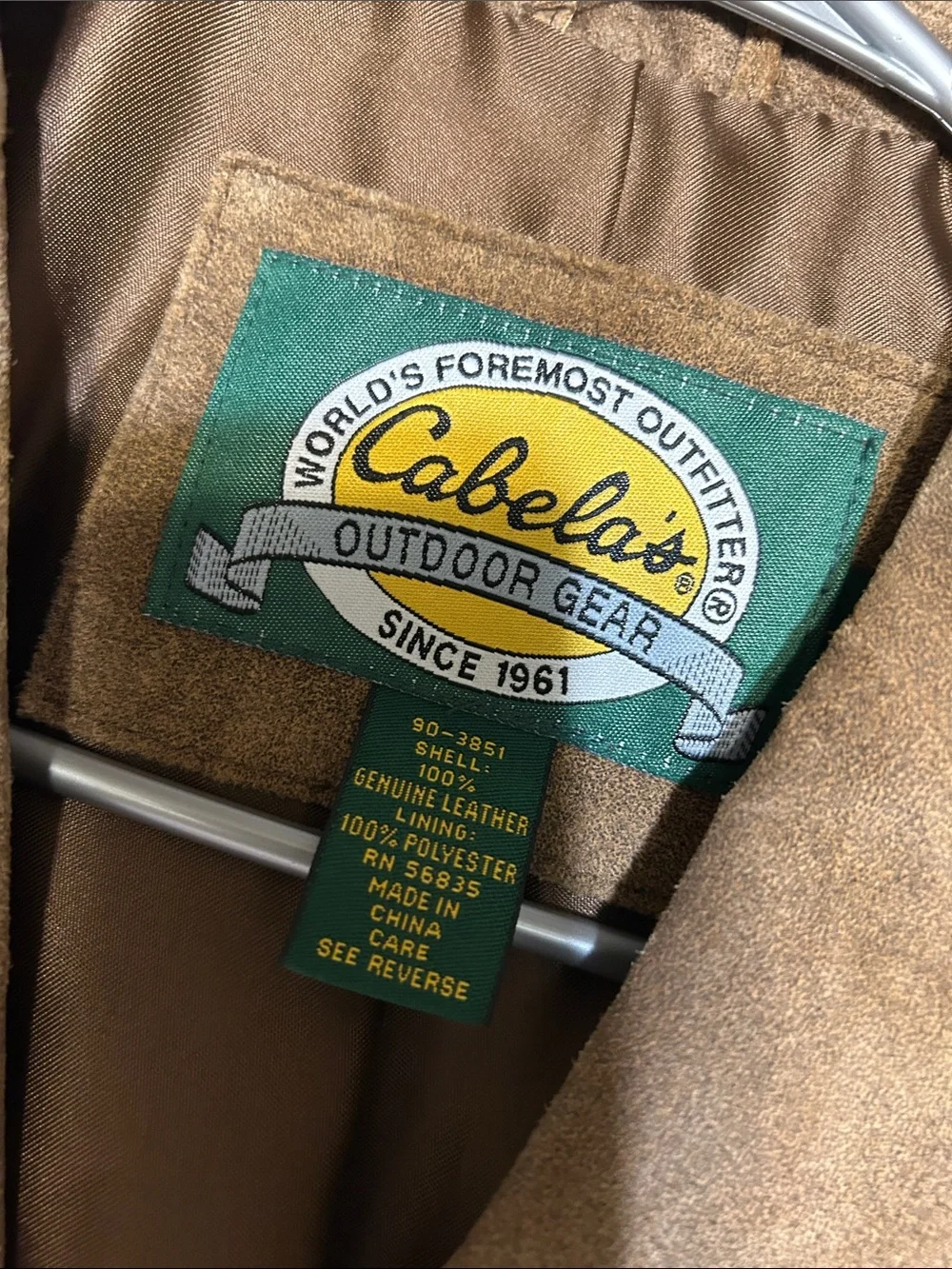 Cabela's Tan Brown Suede Sport Coat